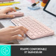 Clavier ordinateur - POUR MAC - Bluetooth - Logitech - K380 Multi-Device - ROSE