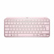 Clavier sans fil Logitech - MX Keys Mini - ROSE - Compact, Bluetooth, rétroéclairé pour MAC, iOS, Windows, Linux, Android