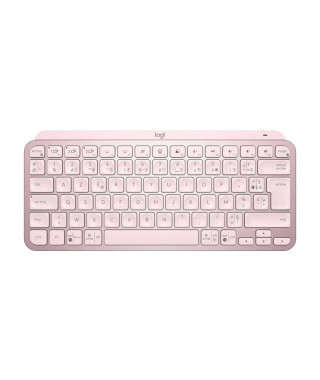 Clavier sans fil Logitech - MX Keys Mini - ROSE - Compact, Bluetooth, rétroéclairé pour MAC, iOS, Windows, Linux, Android