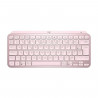 Clavier sans fil Logitech - MX Keys Mini - ROSE - Compact, Bluetooth, rétroéclairé pour MAC, iOS, Windows, Linux, Android