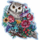 Puzzle en bois - Forme - 150 pcs - Hibou floral