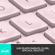 Clavier sans fil Logitech - MX Keys Mini - ROSE - Compact, Bluetooth, rétroéclairé pour MAC, iOS, Windows, Linux, Android