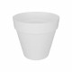 ELHO Pot de fleurs rond avec roues Loft Urban - Ø 40 cm - Blanc