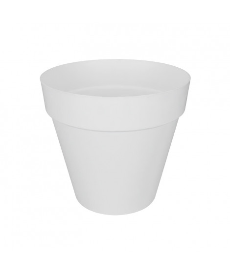 ELHO Pot de fleurs rond avec roues Loft Urban - Ø 40 cm - Blanc