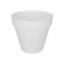 ELHO Pot de fleurs rond avec roues Loft Urban - Ø 40 cm - Blanc