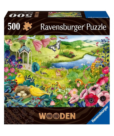 Puzzle en bois - Rectangulaire - 500 pcs - Jardin de la nature - Adulte - 00017513