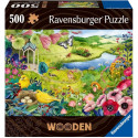 Puzzle en bois - Rectangulaire - 500 pcs - Jardin de la nature - Adulte - 00017513