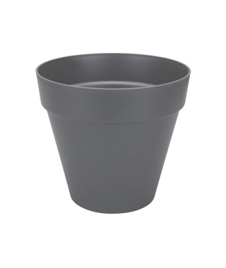 ELHO Pot de fleurs rond avec roues Loft Urban - Ø 40 cm - Gris anthracite