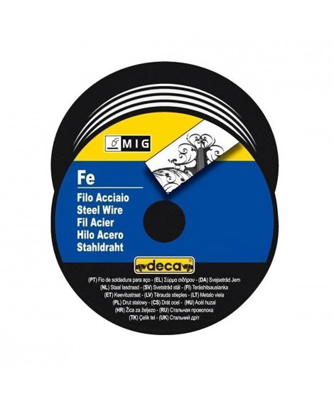 DECA Bobine fil acier pour soudure MIG/MAG Ø fil 0,8 mm 0,7 kg