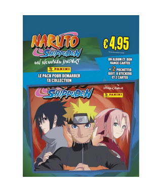 NARUTO SHIPPUDEN 2 - PANINI - Album + range cartes + 2 pochettes