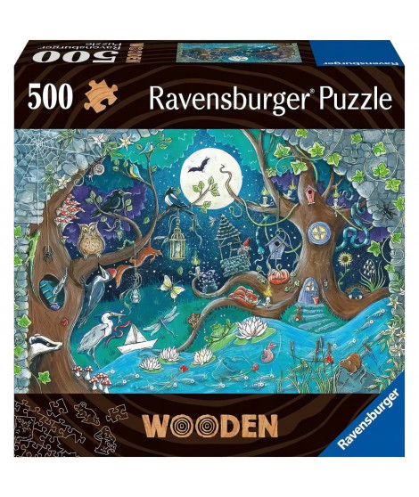 Puzzle en bois 500 pcs Foret fantastique