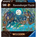 Puzzle en bois 500 pcs Foret fantastique