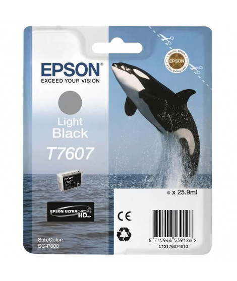 EPSON Cartouche d'encre T7607 Noir clair - Orque (C13T76074010)