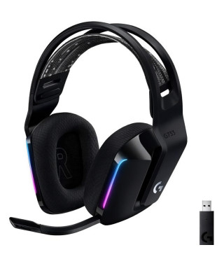 Casque Gaming - Sans fil - LOGITECH G - G733 LIGHTSPEED - Noir