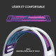 Casque Gaming - Sans fil - LOGITECH G - G733 LIGHTSPEED - Blanc