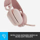 Logitech - Casque d'écoute léger sans fil avec Micro anti-bruit de fond - Zone Vibe 100 - Rose