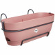 Planteur Rectangle VIBIA - Plastique - Réservoir - Ø50 - Rose Poussiere