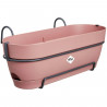 Planteur Rectangle VIBIA - Plastique - Réservoir - Ø50 - Rose Poussiere