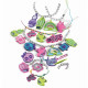 Clementoni - Coffret création colliers et bracelets avec pendentifs colorés - Crazy Chic - Fabriqué en Italie