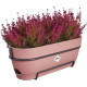 Planteur Rectangle VIBIA - Plastique - Réservoir - Ø50 - Rose Poussiere