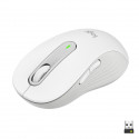 Souris Sans Fil Logitech Signature M650 L - Grande Taille Silencieuse, Bluetooth, Boutons Programmables - Blanche
