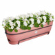 Planteur Rectangle VIBIA - Plastique - Réservoir - Ø70 - Rose Poussiere