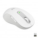 Souris Sans Fil Logitech Signature M650 L - Gauche - Pour Mains Larges, Silencieuse, Bluetooth, Boutons Programmables - Blanche