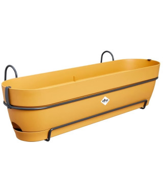 Planteur Rectangle VIBIA - Plastique - Réservoir - Ø70 - Jaune Miel