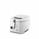 Friteuse DELONGHI F28311 - Acier inoxydable - 1800W - Capacité 1,2L - Systeme Easy Clean - L36,1 x P31 x H23,9 cm - Blanc