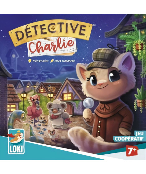 DETECTIVE CHARLIE - Jeu de société - Jeu d'enquetes - Coopératif - Des 7 ans - LOKI - 52504