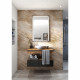 Miroir de salle de bain AURYS HARMONY 700*1200 - éclairage led, anti-buée, cadre noir