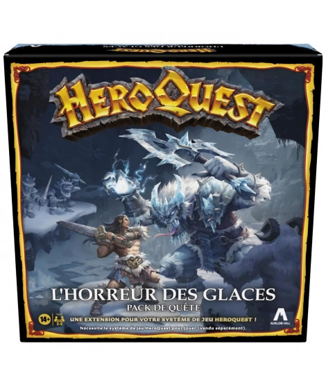 HeroQuest, extension L'horreur des glaces, a partir de 14 ans, systeme de jeu HeroQuest requis - Avalon Hill