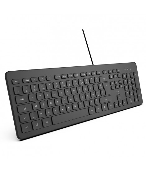 MOBILITY LAB ML304250 - Clavier PC Business Filaire avec 2 hub USB intégré - Noir