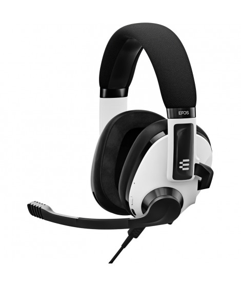 Casque Gamer EPOS H3 Hybrid blanc - Réponse en fréquence 100 - 7500 Hz - Autonomie 37 heures