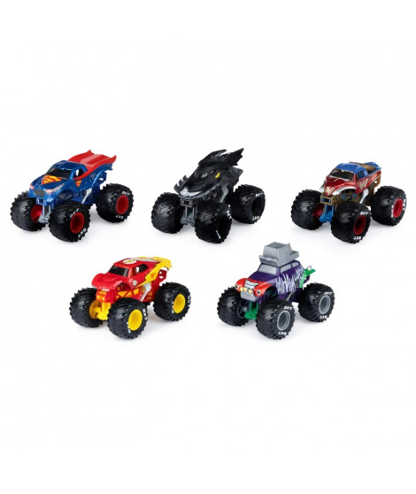 PACK DE 5 VEHICULES DIE-CAST 1:64 DC COMICS Monster Jam