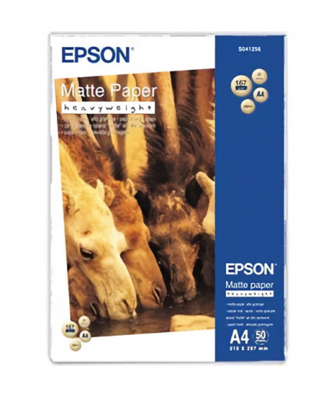 EPSON Papier photo mat S041256 - 167g/m2 - A4 - 50 feuilles