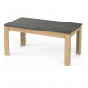 Table a manger seule AUSTIN - 6 personnes - Décor chene Hamilton et Sidewalk - L179  x P 90  x H 77 cm - DEMEYERE