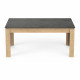 Table a manger seule AUSTIN - 6 personnes - Décor chene Hamilton et Sidewalk - L179  x P 90  x H 77 cm - DEMEYERE