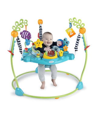 BABY EINSTEIN Ocean Explorers Curiosity Cove aire d'éveil éducative 2 en 1 et jouet au sol, poids maximum 11kg, des 6 mois