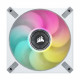 CORSAIR Ventilateur ML ELITE Series - ML140 RGB ELITE WHITE - Diametre 140mm - Dual Pack with Lighting Node CORE (CO-9050119-WW)