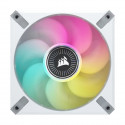CORSAIR Ventilateur ML ELITE Series - ML140 RGB ELITE WHITE - Diametre 140mm - Dual Pack with Lighting Node CORE (CO-9050119-WW)