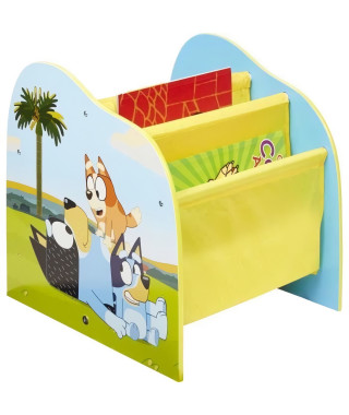 Bibliotheque a pochettes pour enfants - Rangement de livres pour chambre d'enfant BLUEY