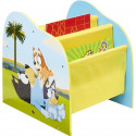 Bibliotheque a pochettes pour enfants - Rangement de livres pour chambre d'enfant BLUEY