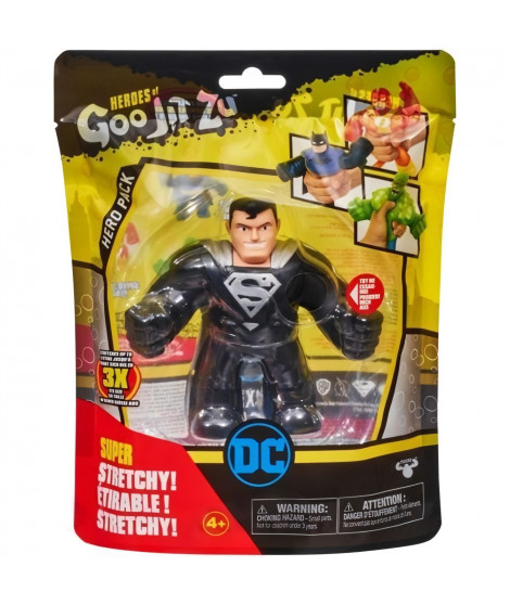 Figurine Superman Armure noire 11cm - Goo Jit Zu DC Comics MOOSE TOYS