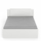 Lit adulte LIFE 2 personnes - 140X190/200 - Rangements - Décor blanc - DEMEYERE - Fabriqué en France