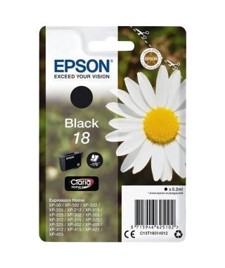 EPSON Cartouche d'encre T1801 Noir - Pâquerette (C13T18014012)