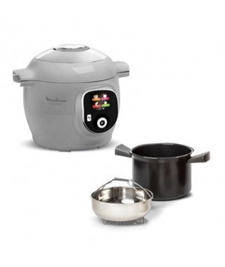 MOULINEX Cookeo Multicuiseur intelligent haute pression, 6 L, 80 recettes intégrées, Intuitif, Application dédiée CE854B10