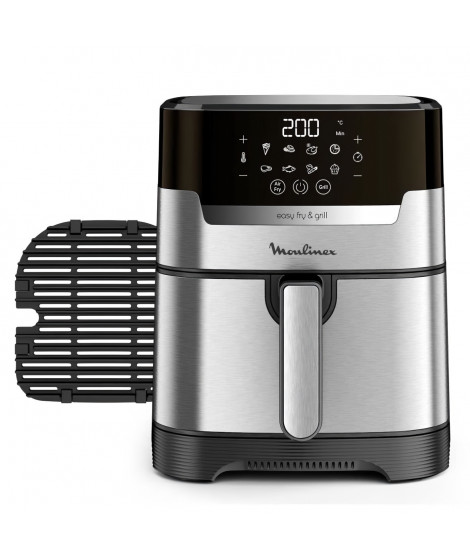 MOULINEX Friteuse sans huile + grill 4.2 L Température réglable 8 programmes automatiques Timer digital Air fryer EZ505D10