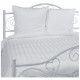 Parrure de lit TODAY Prestige - 240 x 260 cm - 2 personnes - 100% Satin de coton - Craie