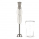 MOULINEX DD551110 Mixeur plongeant 600 W 2 vitesses 4 lames Poignée ergonomique Pied antiéclaboussures inox Dailychef Blanc
